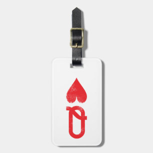 Étiquette À Bagage Roi et reine des couples de cartes de jeu de