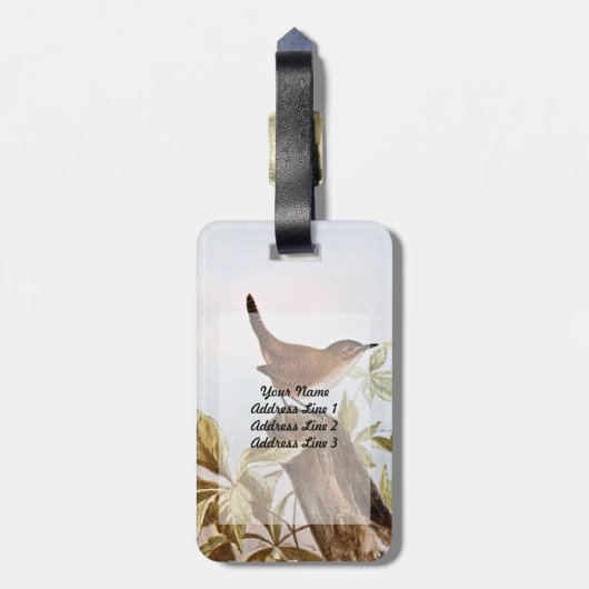 Étiquette À Bagage Roitelet de Chambre (Dos Vertical)