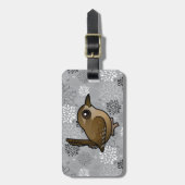 Étiquette À Bagage Roitelet d'hiver de Birdorable (Devant Vertical)