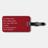 Étiquette À Bagage Romain (Dos horizontal)