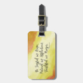 Étiquette À Bagage Romains 12:12 Soyez Joyeux dans l'espérance Bible (Devant Vertical)