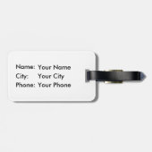 Étiquette À Bagage Romantisme gothique Oiseau sur un Modèle d'arbre d (Dos horizontal)