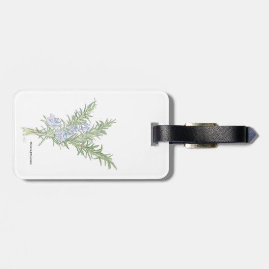 Étiquette À Bagage Romarin (Dos horizontal)