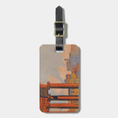 Étiquette À Bagage Rome antique Voyage et peinture (Devant Vertical)