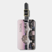 Étiquette À Bagage Rome Italie Castel Sant'Angelo Pont Sunset (Devant Vertical)