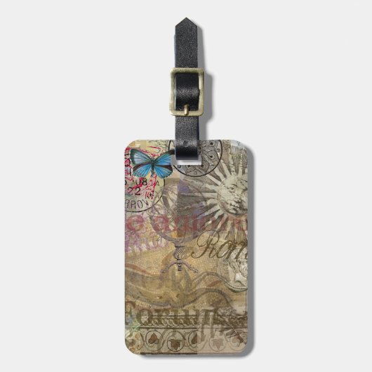 Étiquette À Bagage Rome Italy Travel Vacation (Devant Vertical)