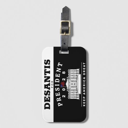 ÉTIQUETTE À BAGAGE RON DESANTIS 2028 (Devant Vertical)