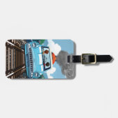 Étiquette À Bagage Ron & HARRY POTTER™ en voiture volante vers HOGWAR (Devant horizontal)