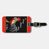 Étiquette À Bagage Rooster (Devant horizontal)