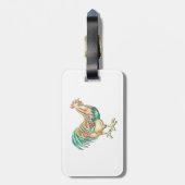 Étiquette À Bagage Rooster Art (Dos Vertical)