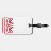 Étiquette À Bagage Rooster cross-stitch (Dos horizontal)