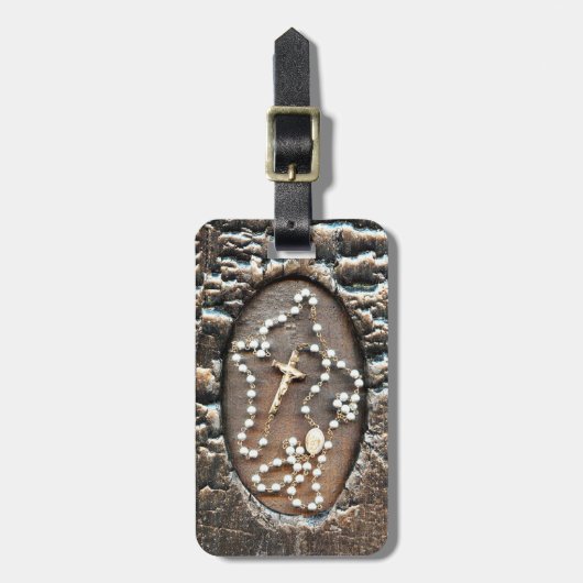 Étiquette À Bagage Rosaire (Devant Vertical)