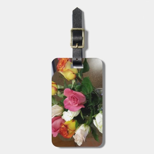 Étiquette À Bagage Rose (Devant Vertical)