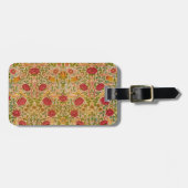 Étiquette À Bagage Rose, 1883 par William Morris (Devant horizontal)