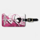 Étiquette À Bagage Rose adorable des textes | de la danseuse | (Devant horizontal)