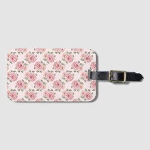 Étiquette À Bagage Rose anglais rose cottage fleuri vintage motif