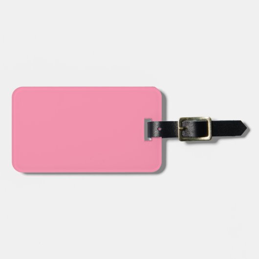 Étiquette À Bagage Rose Baker-Miller (couleur solide) (Devant horizontal)