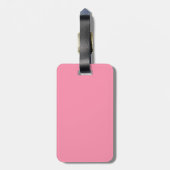 Étiquette À Bagage Rose Baker-Miller (couleur solide) (Dos Vertical)