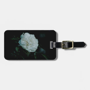 Étiquette À Bagage Rose blanche