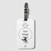 Étiquette À Bagage Rose Breasted Grosbeak (Devant Vertical)