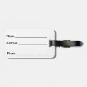 ÉTIQUETTE À BAGAGE ROSE BURGUNDY AVEC DES LIGNES DE NOEUDS CELTIQUES  (Dos horizontal)