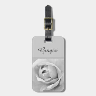 Étiquette À Bagage Rose de nom élégant