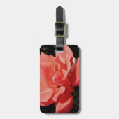 Étiquette À Bagage rose de pêche et détritus (Devant Vertical)