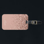 Étiquette À Bagage Rose Gold Blush rose fille Parties scintillant Mon<br><div class="desc">Rose Gold - Blush Pink Sparkle Parties scintillant Monogramme Nom Bagage Bag. Cela rend le cadeau parfait pour 16 ans,  mariage,  douche nuptiale,  baby shower ou bachelorette pour quelqu'un voyageant dans le style.</div>