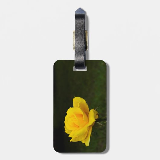 Étiquette À Bagage Rose jaune (Dos Vertical)