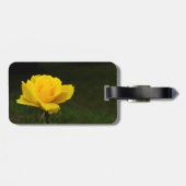 Étiquette À Bagage Rose jaune (Dos horizontal)