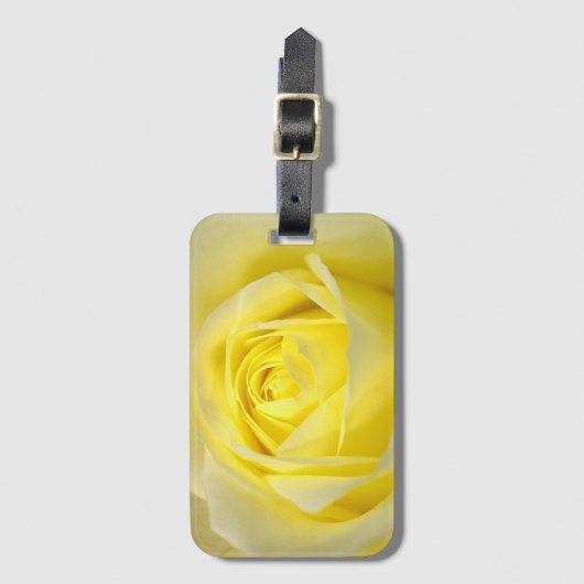 Étiquette À Bagage Rose jaune (Devant Vertical)