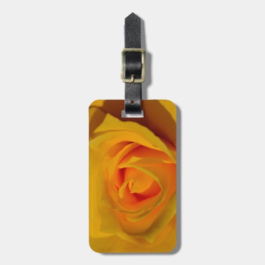 Étiquette À Bagage Rose jaune (Devant Vertical)