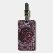 Étiquette À Bagage Rose Mandala (Devant Vertical)