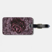Étiquette À Bagage Rose Mandala (Dos horizontal)