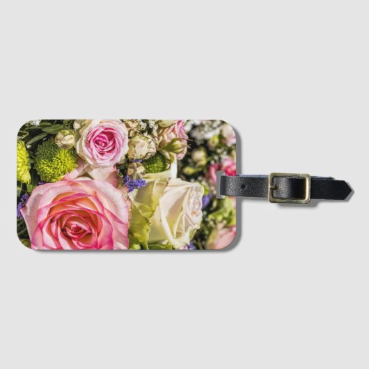 Étiquette À Bagage Rose Mix Deux (Devant Horizontal)
