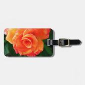 Étiquette À Bagage Rose orange (Devant horizontal)