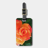 Étiquette À Bagage Rose orange (Devant Vertical)