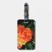 Étiquette À Bagage Rose orange (Dos Vertical)