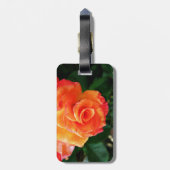 Étiquette À Bagage Rose orange (Dos Vertical)