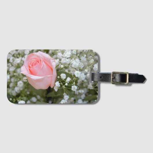 Étiquette À Bagage Rose rose (Devant Horizontal)