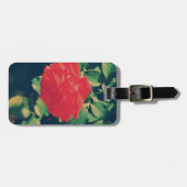 Étiquette À Bagage Rose rouge (Devant horizontal)