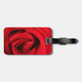 Étiquette À Bagage Rose rouge (Dos horizontal)