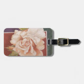 Étiquette À Bagage ROSE vintage (Devant horizontal)