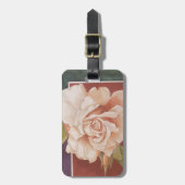 Étiquette À Bagage ROSE vintage (Devant Vertical)