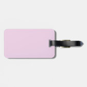 Étiquette À Bagage Rose violette (Dos horizontal)