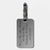 Étiquette À Bagage Roses enchantés (Dos Vertical)