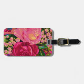 Étiquette À Bagage Roses et Lily de la Vallée (Devant horizontal)