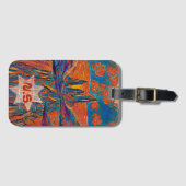 Étiquette À Bagage Roses impressionnants dans le ciel (Devant Horizontal)