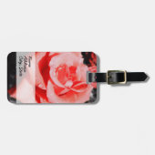 Étiquette À Bagage Roses vintages (Devant horizontal)