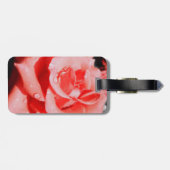 Étiquette À Bagage Roses vintages (Dos horizontal)